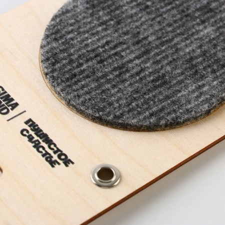 Plywood clawed with a “mouse”, 50 x 14 cm-3