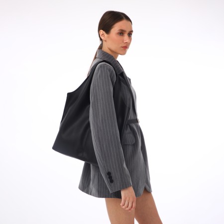 Female bag Textura, chover, large size, black color-8