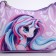 Children's bag for a girl, textile, “Magic Unicorn”, 4 cm x 17 cm x 13 cm