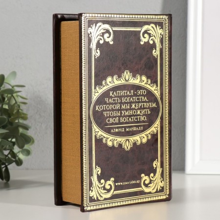 Safe wood book my capital 21*13*5 cm-4