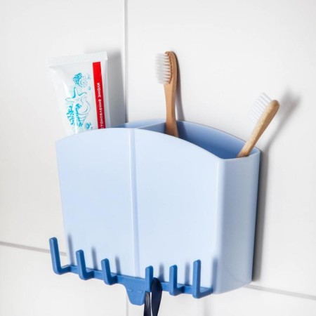 Holder for bathrooms and kitchen accessories on Velcro, 17 × 7 × 12 cm, color mix-3