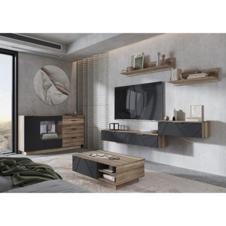Hinged shelf Dallas, 1200x236x220, oak canyon-2