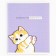Notebook in a cage, 48 sheets A5 on a paper clip 5 pcs., Inner block No. 1 Mix “September 1: a cat with the paws” Twin Laca, UV lacquer