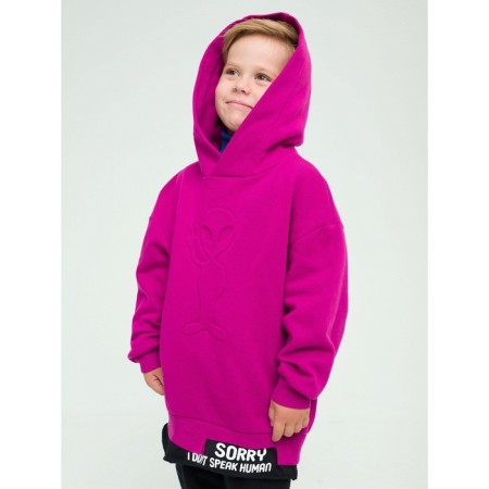 Sweatshirt for boys, height 98 cm, raspberry color-3
