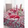 FIR tablecloth, patterns, size 140x150 cm, red