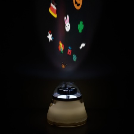 A desktop nightlight with a replaceable projection, 4W, white color