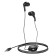 Hoco M68 headphones, wired, vacuum, 65 cm, black