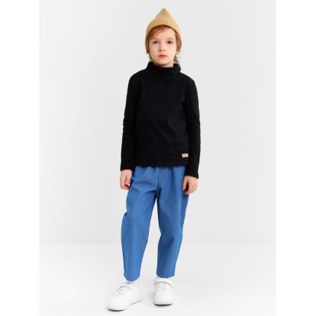 Baby Minaku turtleneck, black color, height 104 cm-1