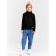 Baby Minaku turtleneck, black color, height 104 cm