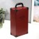Casket wood, leatherette for a bottle "Bordeaux" 4 items 35.5x20x12 cm