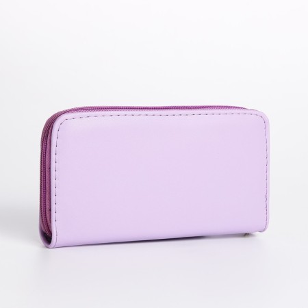 Women's wallet with lightning, lilac color-1