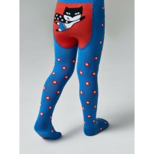 Pantyhose children's cotton CONTE KIDS Tip-Top, height 62-74 cm, blue color