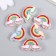 Busina Plastic "Summer breeze. Rainbow in the clouds" Gloss Mix 2.7x1.5x0.9 cm