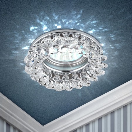 Lamp built -in era DK16, IP20, 50W, 90 mm, transparent/chrome color