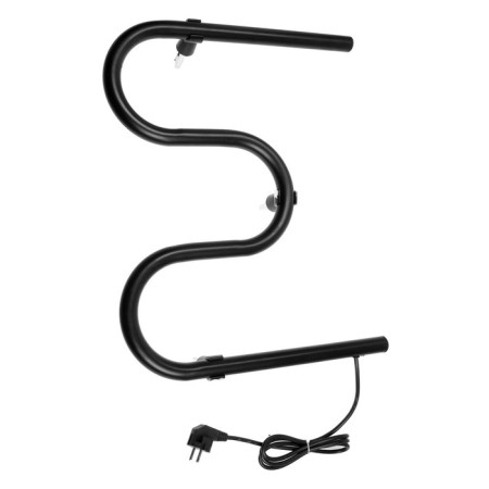Electric heated towel rail, PE-02, M-shaped, 500x400 mm, black-2