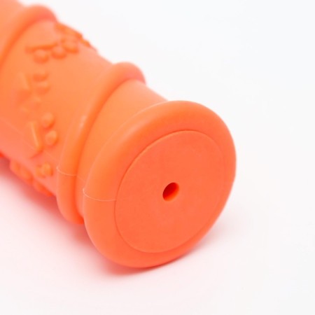 Chewing toy with a drowned squeak "stick with paws", TPR, 17.9 x 4.2 cm, orange-2