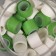 Glue tape plastic in the jar "White and Green" NR 40 pcs 1.2 cm, dl. 0.9 m 7x7x9 cm