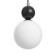 Lamp "ALVA" G9 40W Black 12x12x18-118 cm