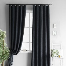 Комплект штор «Тина», размер 2х145х270 см, цвет черный