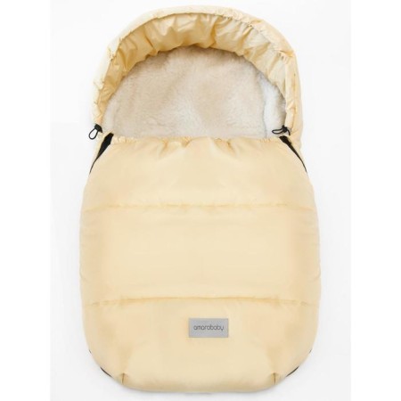 Envelope winter fur Amarobaby Snowy Travel, sandy color, 85 cm-5