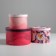 A set of boxes 3 in 1, gift packaging, “Flowers”, 18 x 18 x 13–25 x 25 x 15 cm