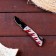 Feathered "Fiery" blade 7cm, fastening-tole 16.5cm