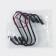 A set of hooks for railing, d = 2 cm, 7 cm, 4 pcs, black color