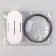 Carnish-string 7 m, with metal clamps, 40 pcs, white color