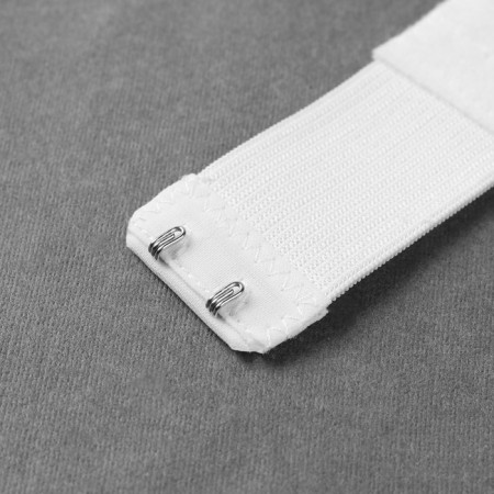 Backfill clip for a bra, 3 rows 2 hooks, 3.2 × 10.5 cm, 3 pcs, white/beige color/black-1