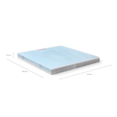 Notebook 12 sheets in the slanting line of Erichkrause "Classic", Blue-4