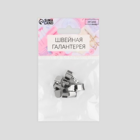 Tip is a flat cord, 0.6 × 10 mm, 10 pcs, silver color-4