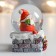 Souvenir Polystone Water Ball "Santa Morozik with a gift on the pipe" 4.5x4x4x6.5 cm