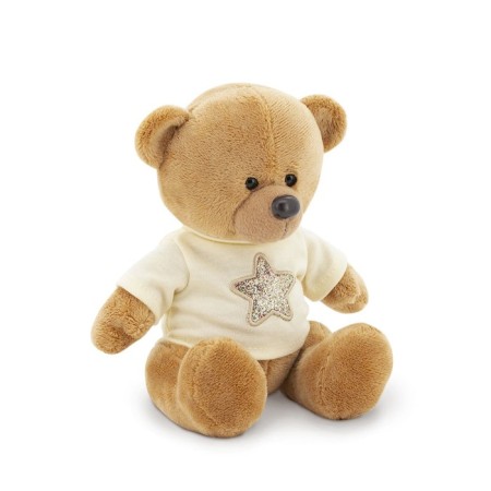 Soft toy "Bear Toptyzhkin" star, brown color 25 cm-1