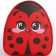 Baby backpack for the girl "God's ladybug", district. 23x20.5 cm