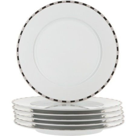 Small Opal plate, “platinum plates” decor, 25 cm