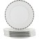 Small Opal plate, “platinum plates” decor, 25 cm