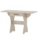 Folding table with a drawer, 600 (1200) × 570 × 750 mm, the color of the sonoma oak
