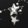 Application "Star", 3.7 × 3.7 cm, 10 pcs, silver color