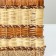 Wicker basket, 33x25x19.5, rattan, jute