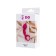 Anal plug bong, silicone, pink color, 12.5 cm, d = 2.5 cm