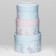 A set of hat boxes 3 in 1 "Happiness", hooked, 16 x 10, 14 x 9, 13 x 8.5 cm