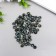 Beads for creativity plastic "Marble. Black" d = 0.8 cm set 20 g