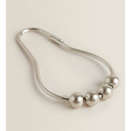 A set of hooks for curtains of the share, 12 pcs, chrome color-3