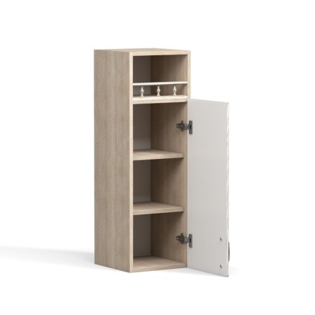 Cabinet hinged with shelf Angelica 300x300x920 Dub milk/ash-1