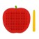 Magnetic tablet "Apple", small, 142 holes, red color