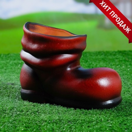 Figure Kashpo "Boot" Red (14x20cm)