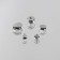 Rhinestones in assortment (nab 50pcs price for nab) plastic silver au