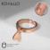 Ring "Heart" air, color gold, dimensionless