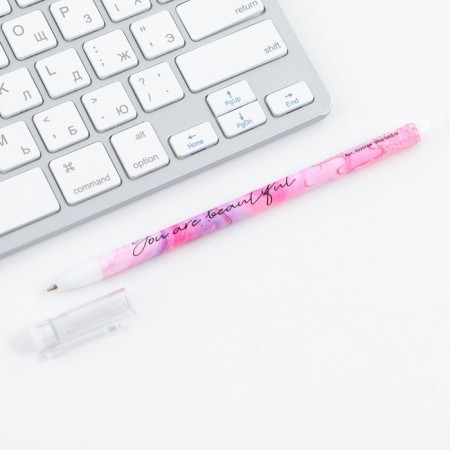 Ballpack Blue Paste 0.5 mm with a cap You are beautiful plastic-5