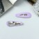 Invisibility for hair "Adeli" (set 2 pcs) shine of classic, 5 cm, lilac